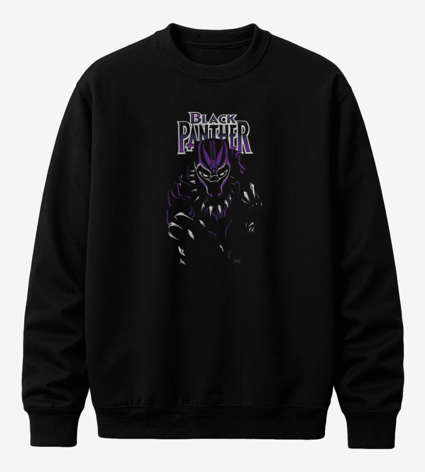 Poleron polo Negro de Black panther full