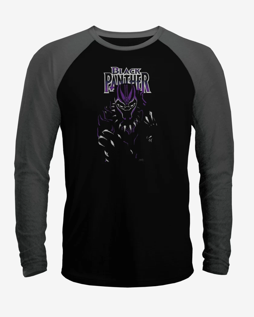 Polera Raglan Black panther full