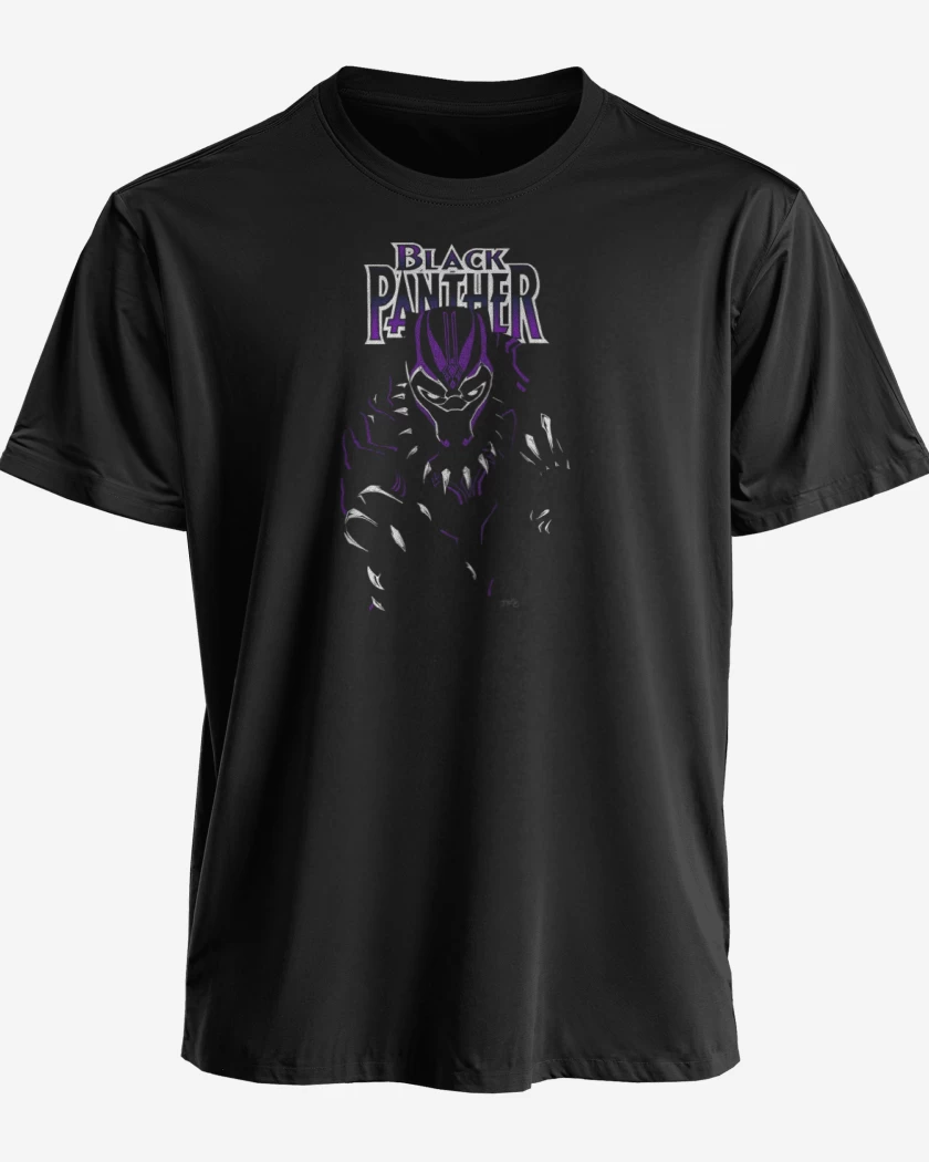 Polera premium Negro de Black panther full