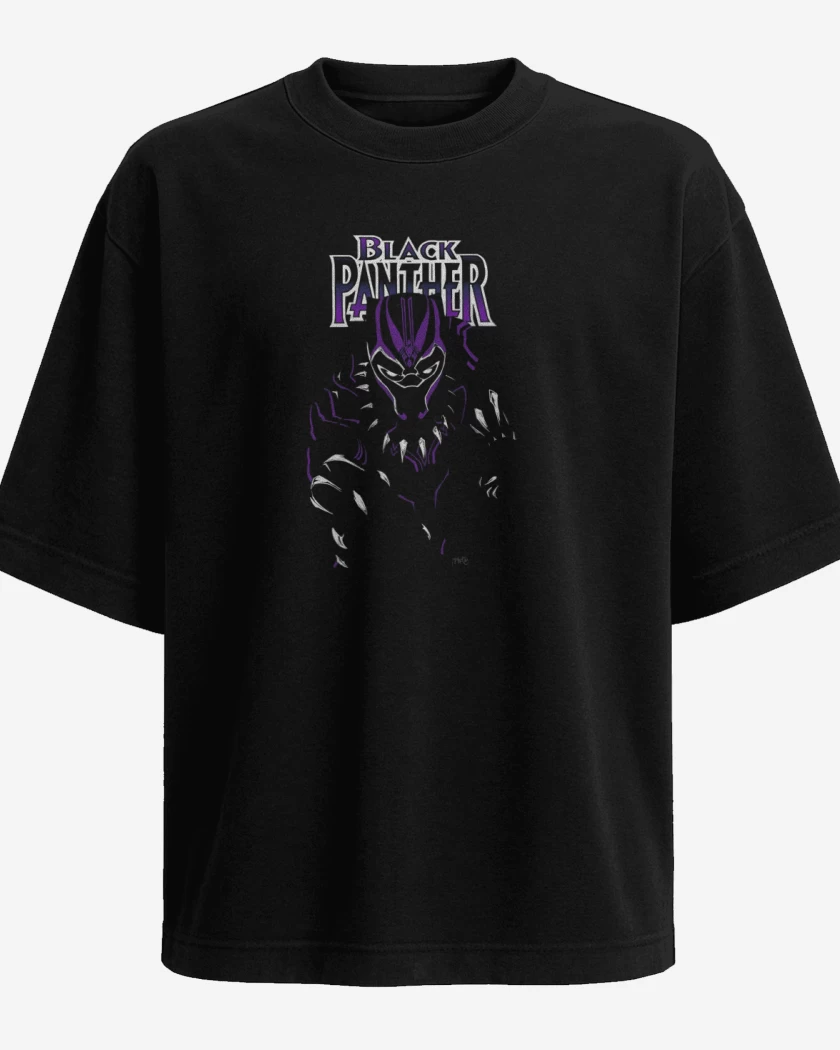 Polera Oversize Black panther full
