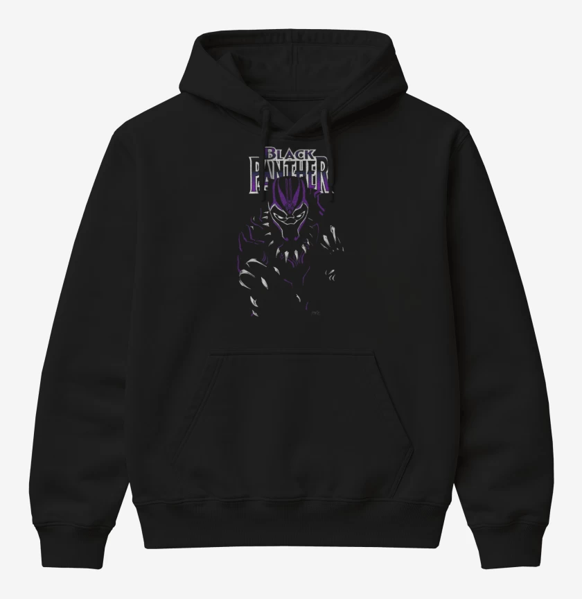 Poleron Canguro básico Black panther full