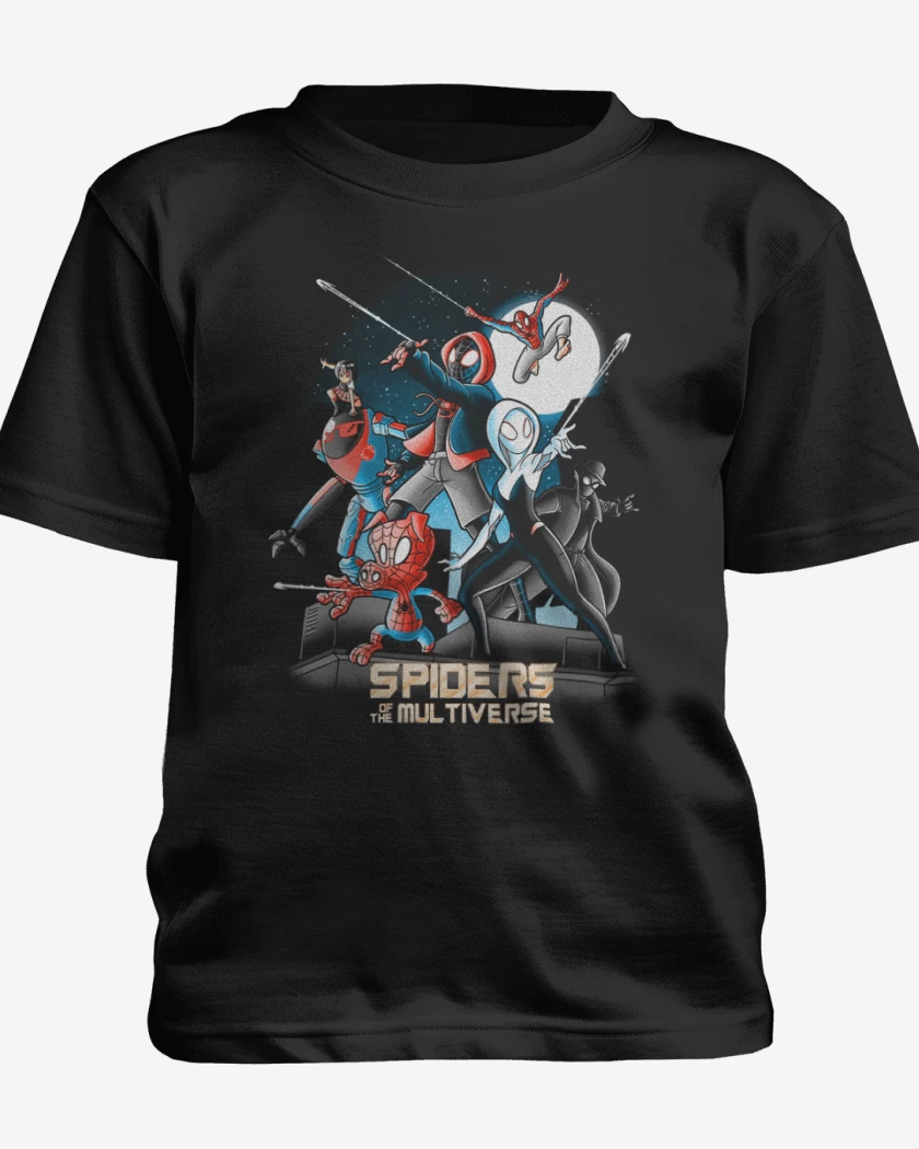 Polera de niño Negro de Aracnidos