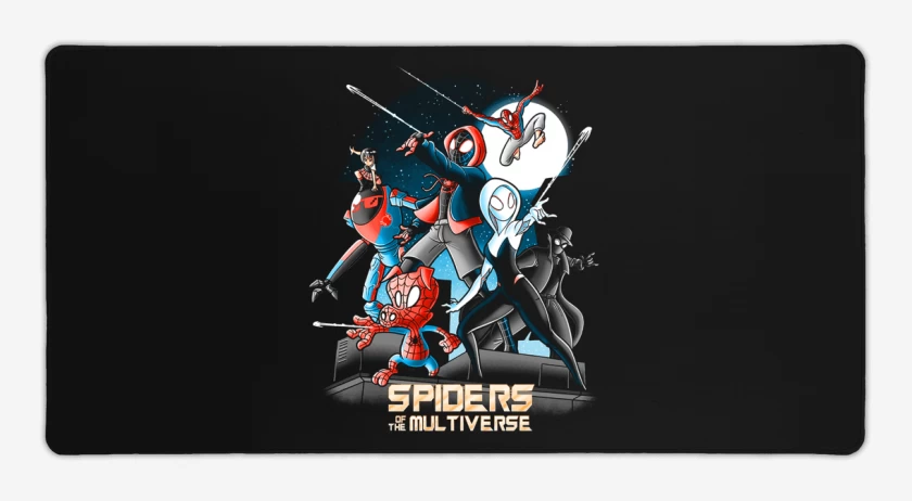 Mouse pad Gamer Negro de Aracnidos