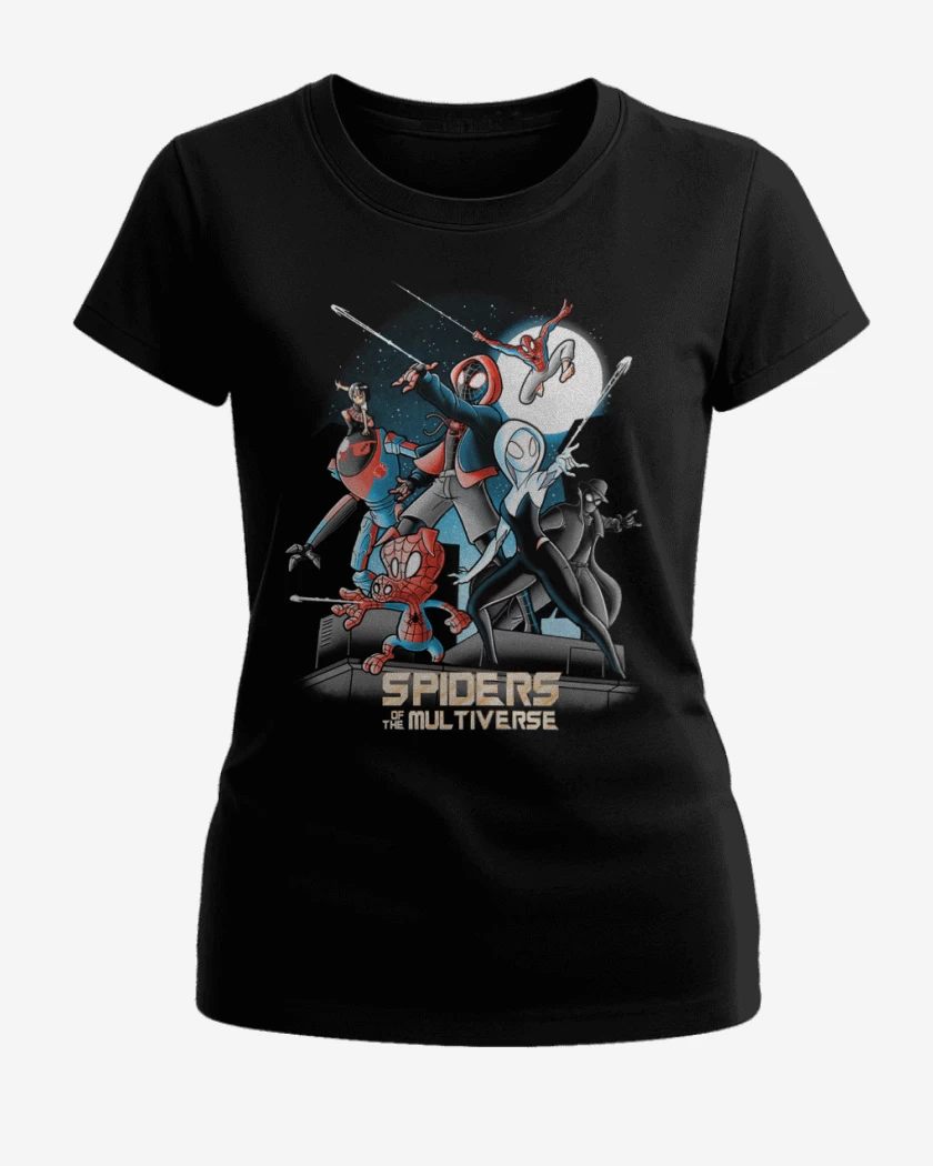 Polera de Mujer Negro de Aracnidos