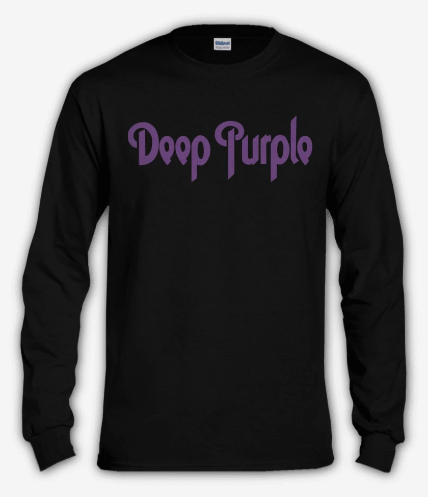 Polera manga larga Negro de Deep Purple - Logo