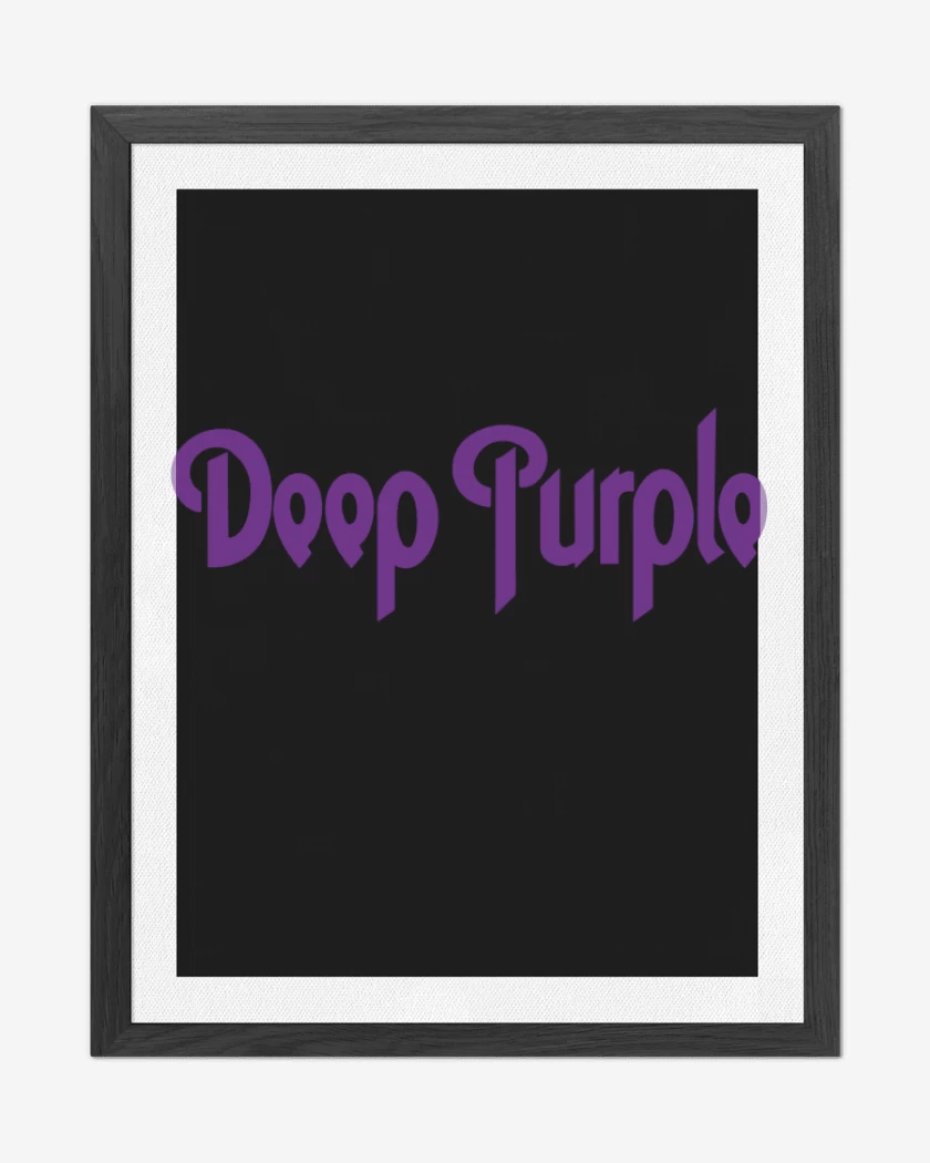 Cuadro decorativo Negro de Deep Purple - Logo
