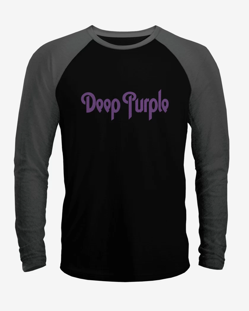 Polera Raglan Deep Purple - Logo