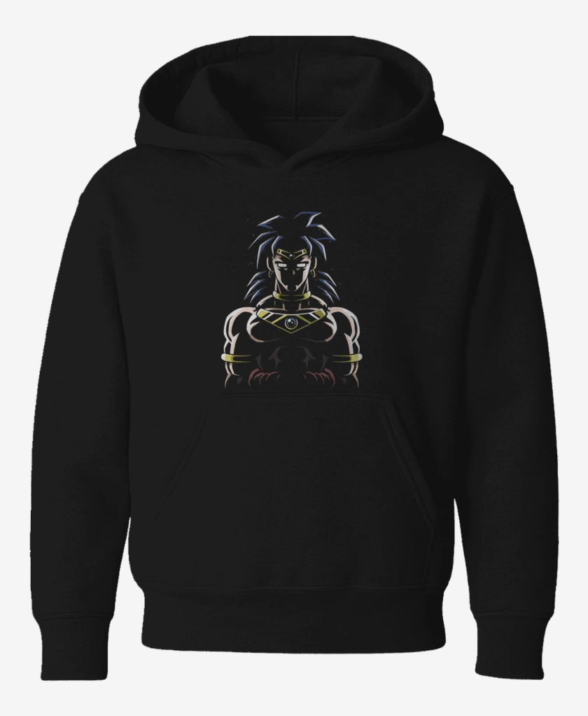 Poleron de niño Negro de Broly sad 