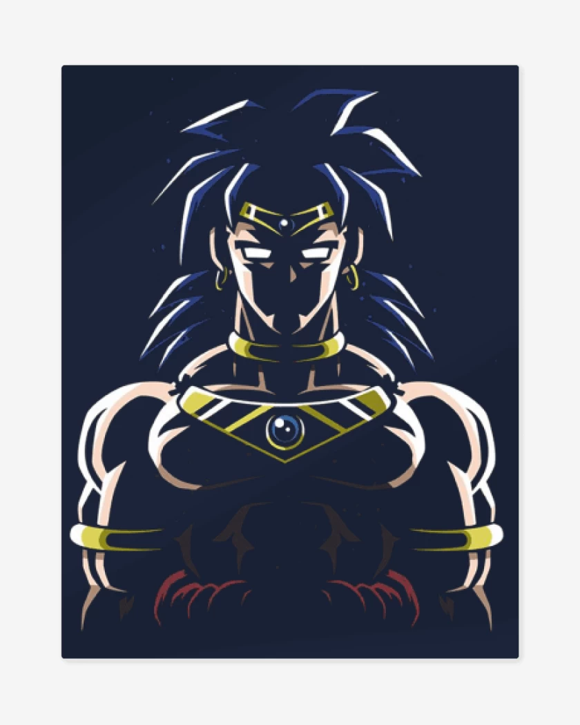 Print metalico Broly sad 