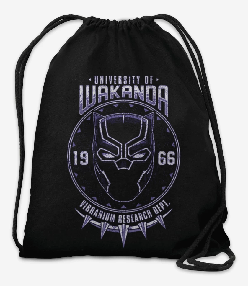 Mochila Negro de Wakanda vibranium