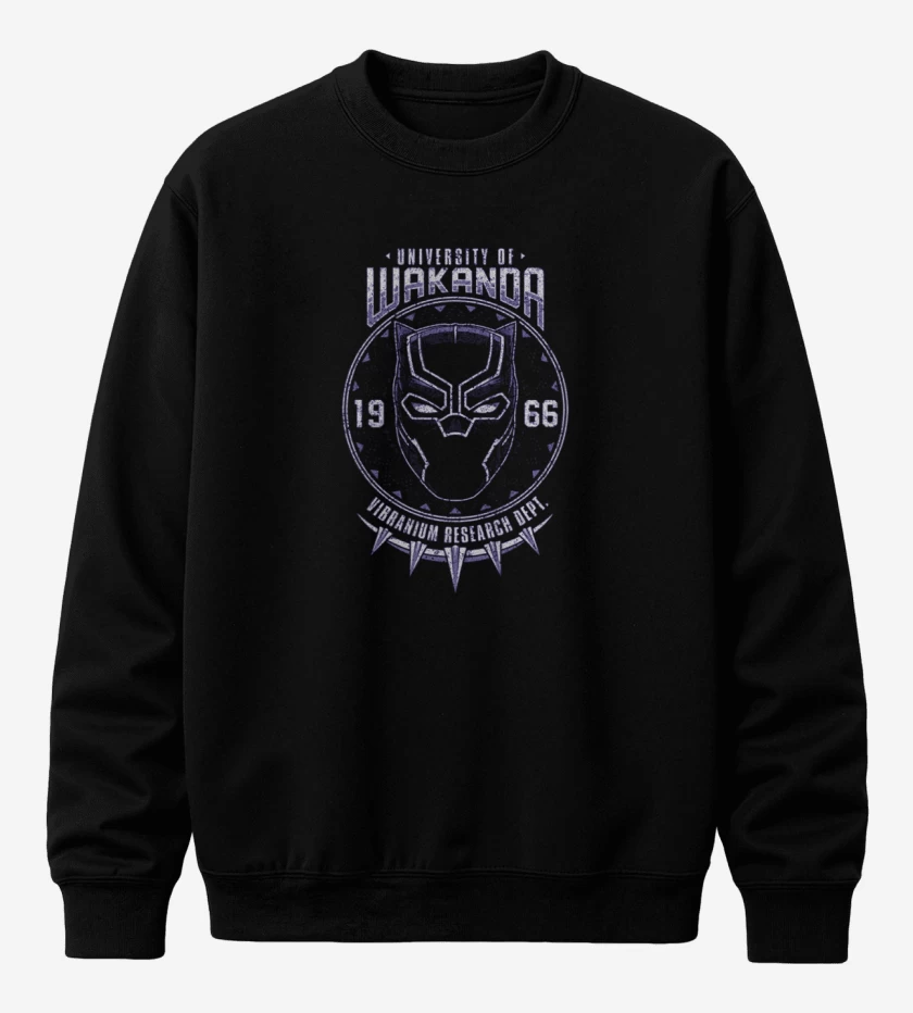 Poleron polo Negro de Wakanda vibranium