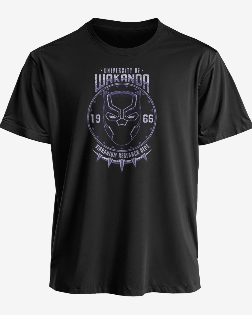 Polera premium Negro de Wakanda vibranium