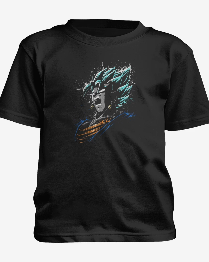 Polera de niño Blanco de super vegeto 
