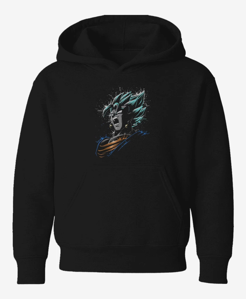 Poleron de niño Negro de super vegeto 