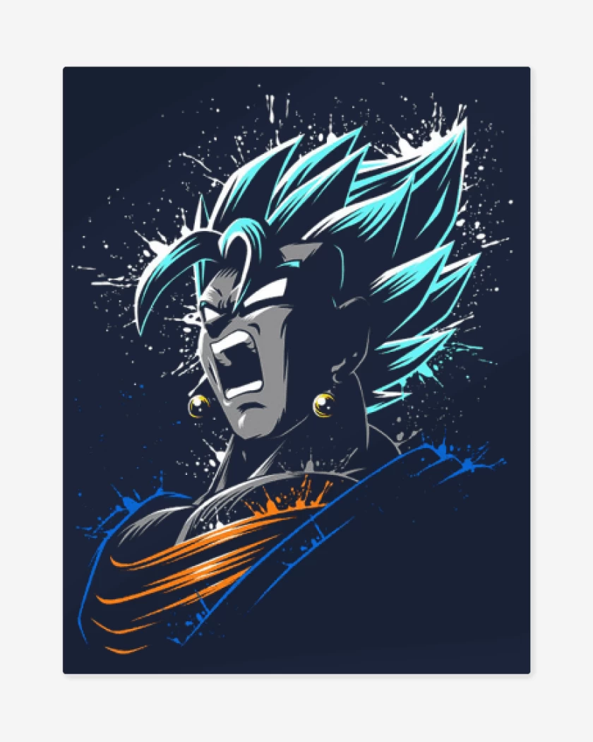 Print metalico Azul Marino de super vegeto 