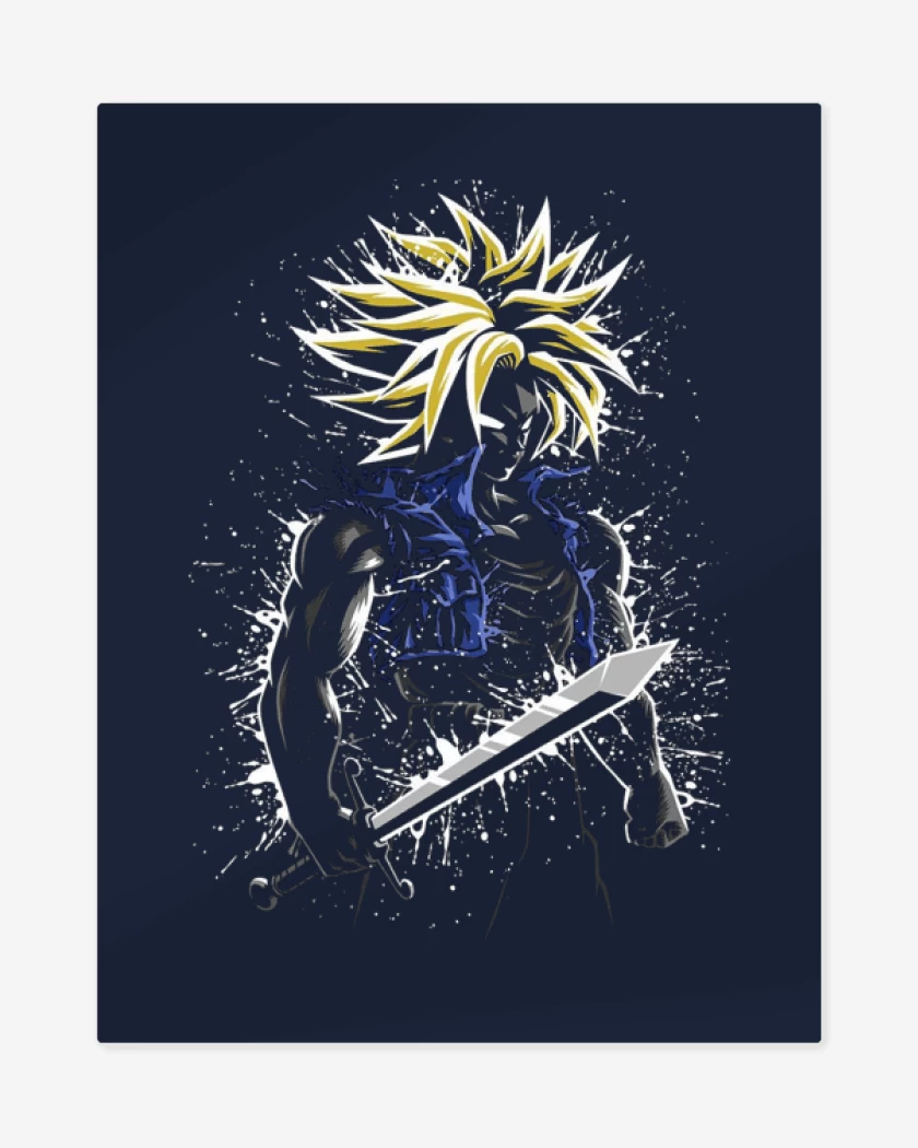 Print metalico Azul Marino de Trunk futuro 