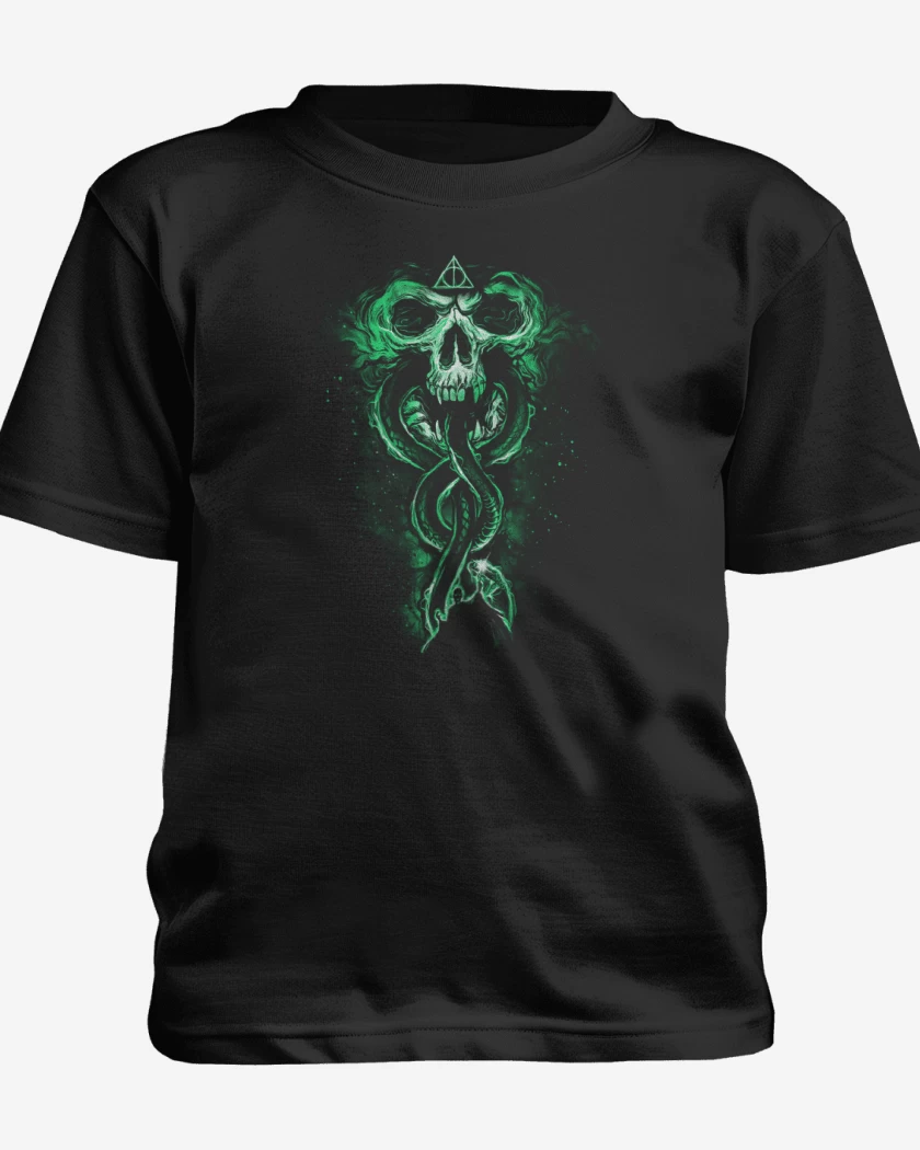 Polera de niño Negro de Reliquias slythering