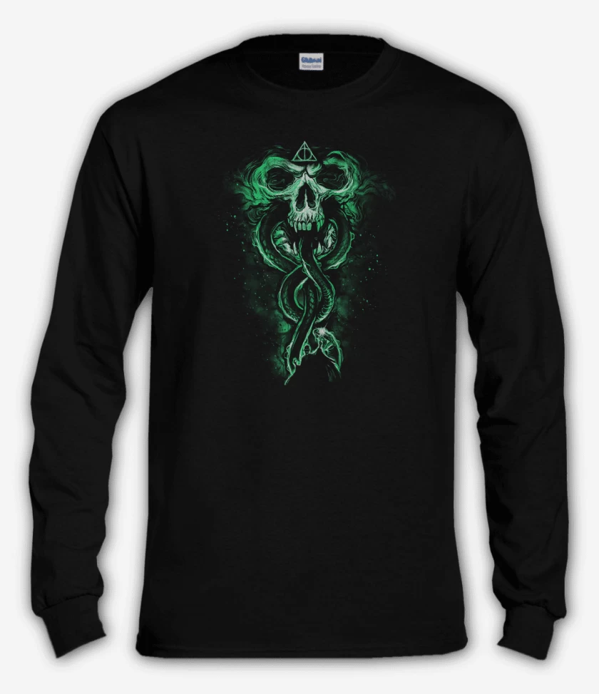 Polera manga larga Negro de Reliquias slythering