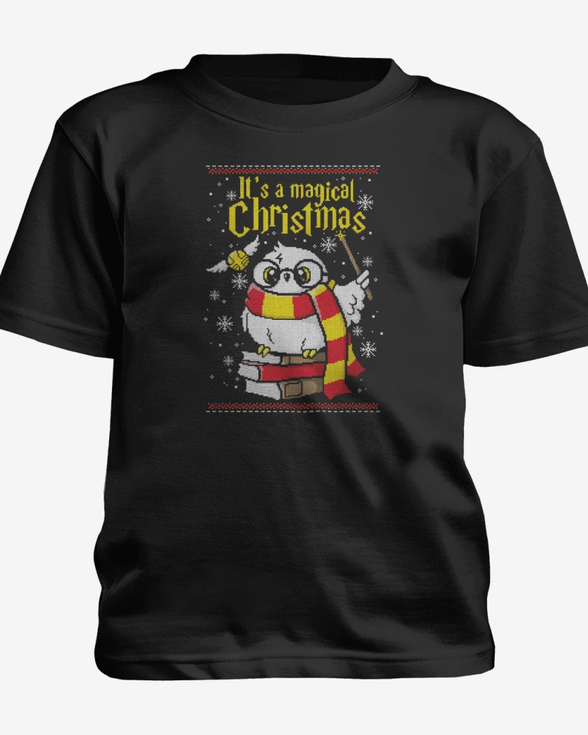 Polera de niño Negro de Magical christmass