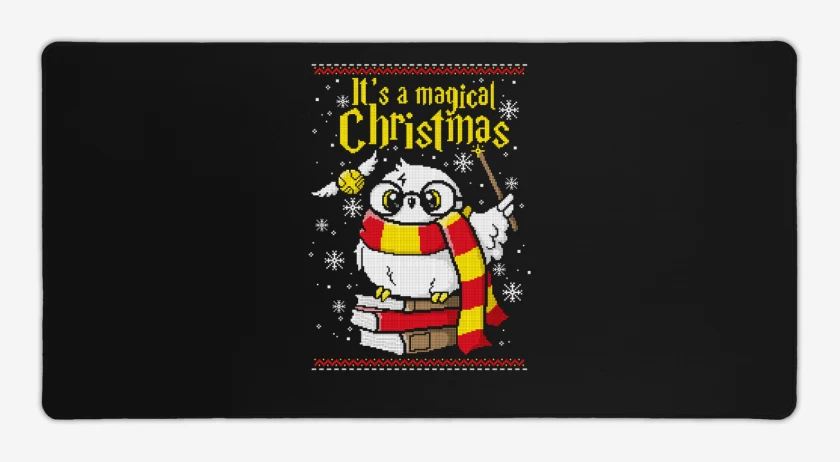 Mouse pad Gamer Negro de Magical christmass