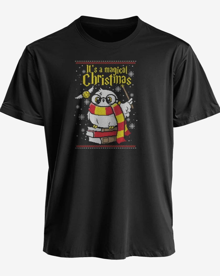 Polera premium Negro de Magical christmass