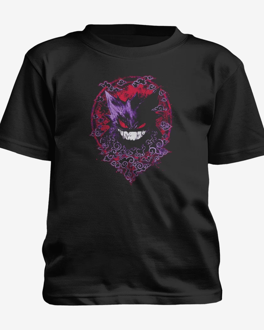 Polera de niño Negro de Gengar Evil