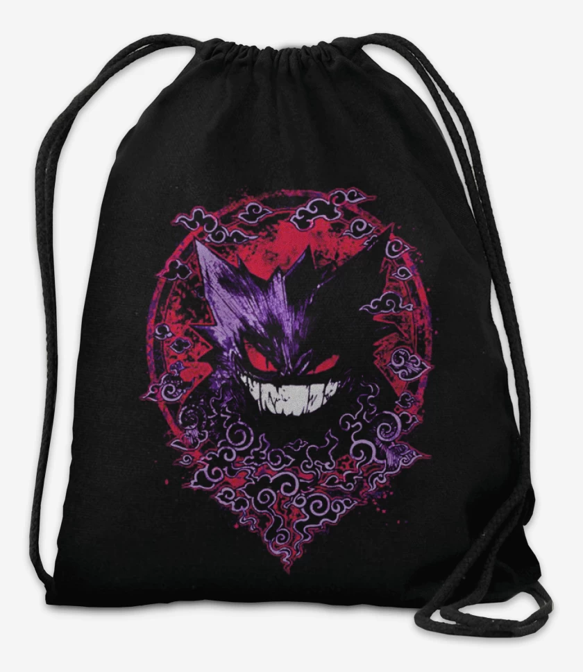 Mochila Negro de Gengar Evil