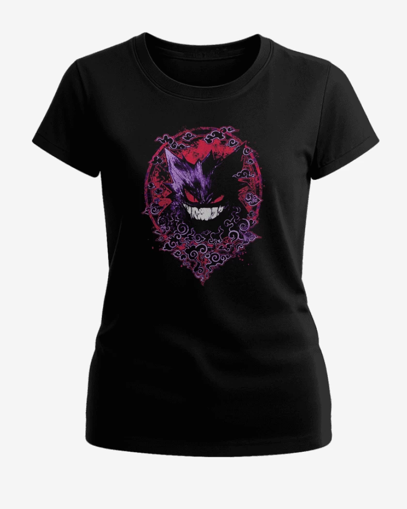 Polera de Mujer Negro de Gengar Evil
