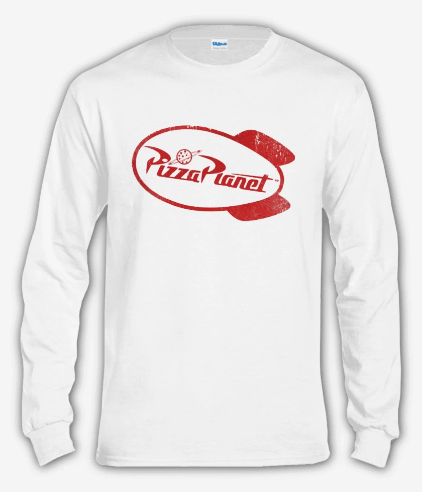 Polera manga larga Pizza planeta