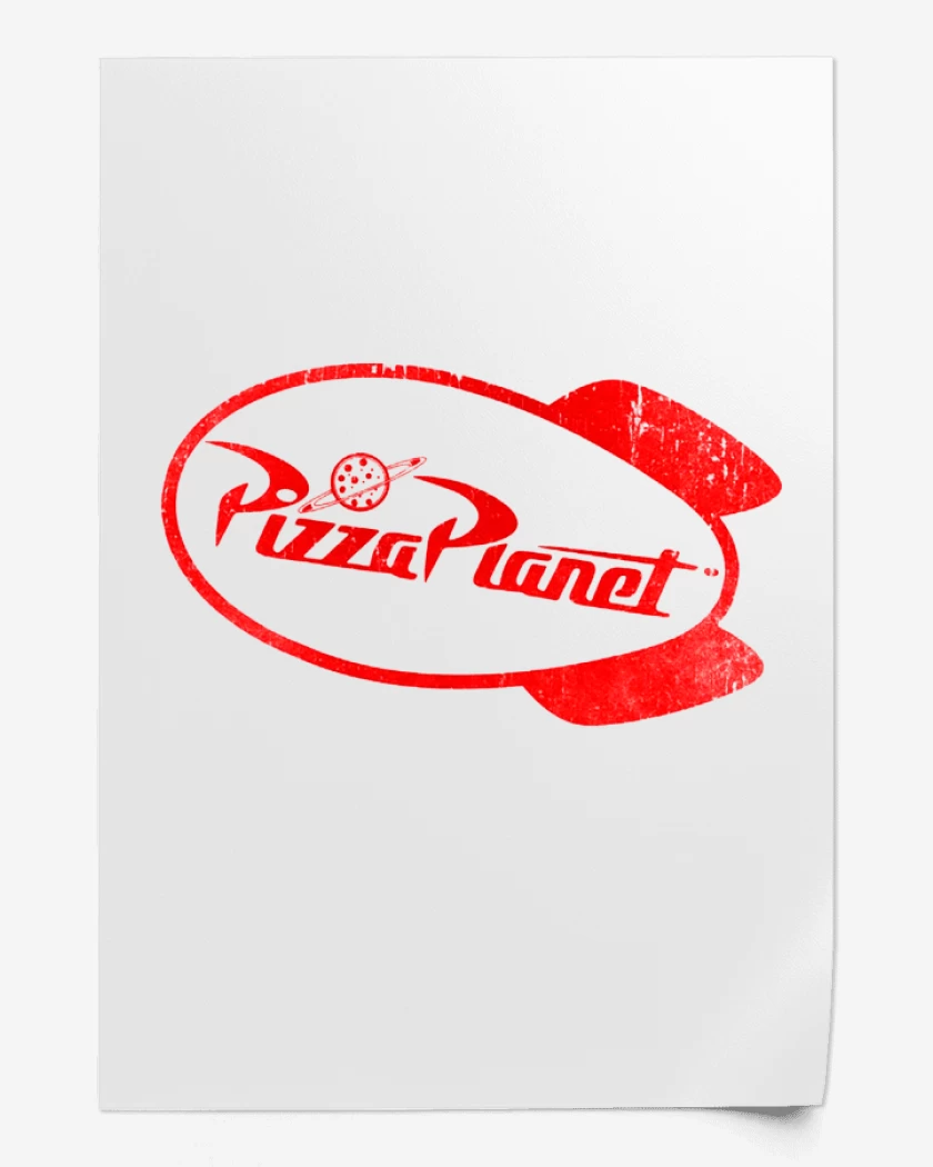 Print Blanco de Pizza planeta