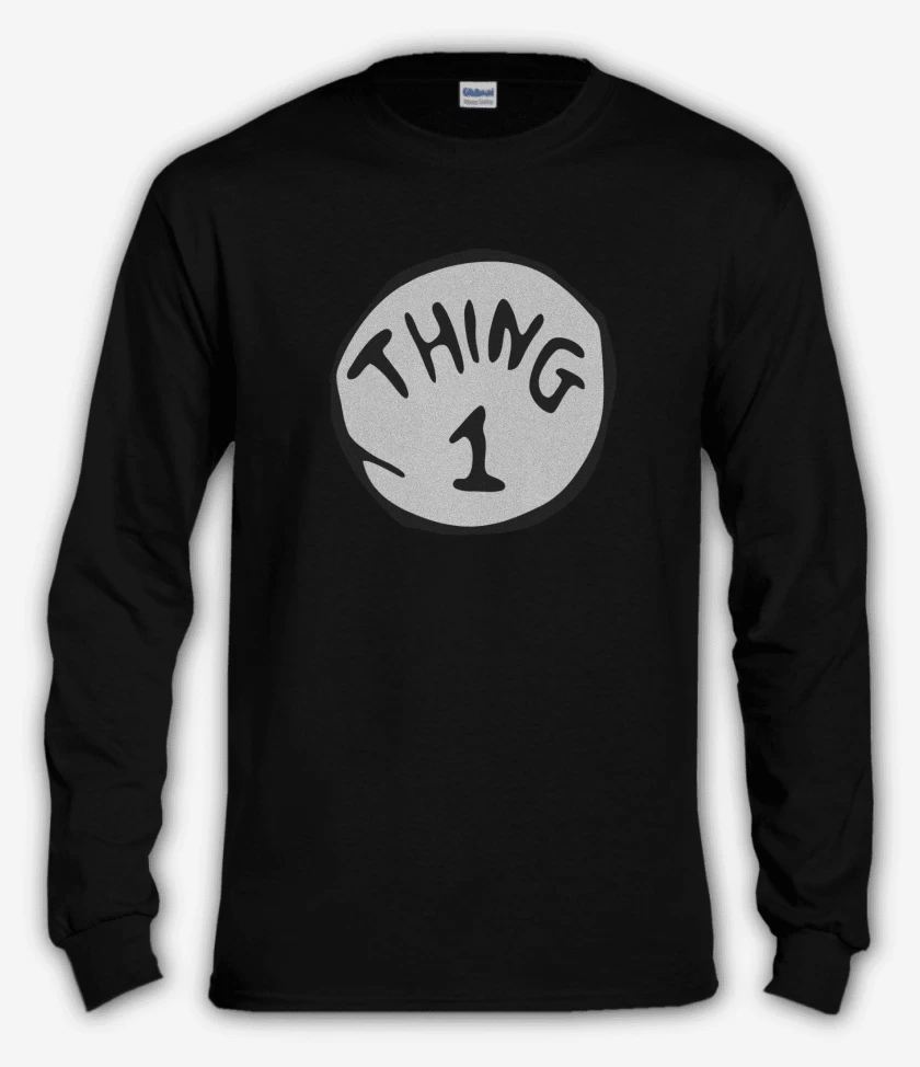 Polera manga larga Negro de cosa 1