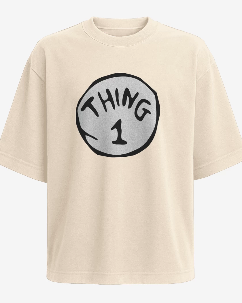 Polera Oversize Beige de cosa 1