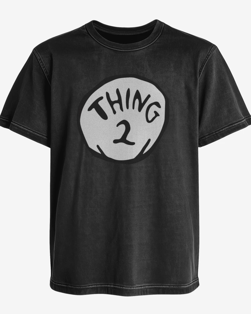 Polera desgastada Negro de Cosa 2
