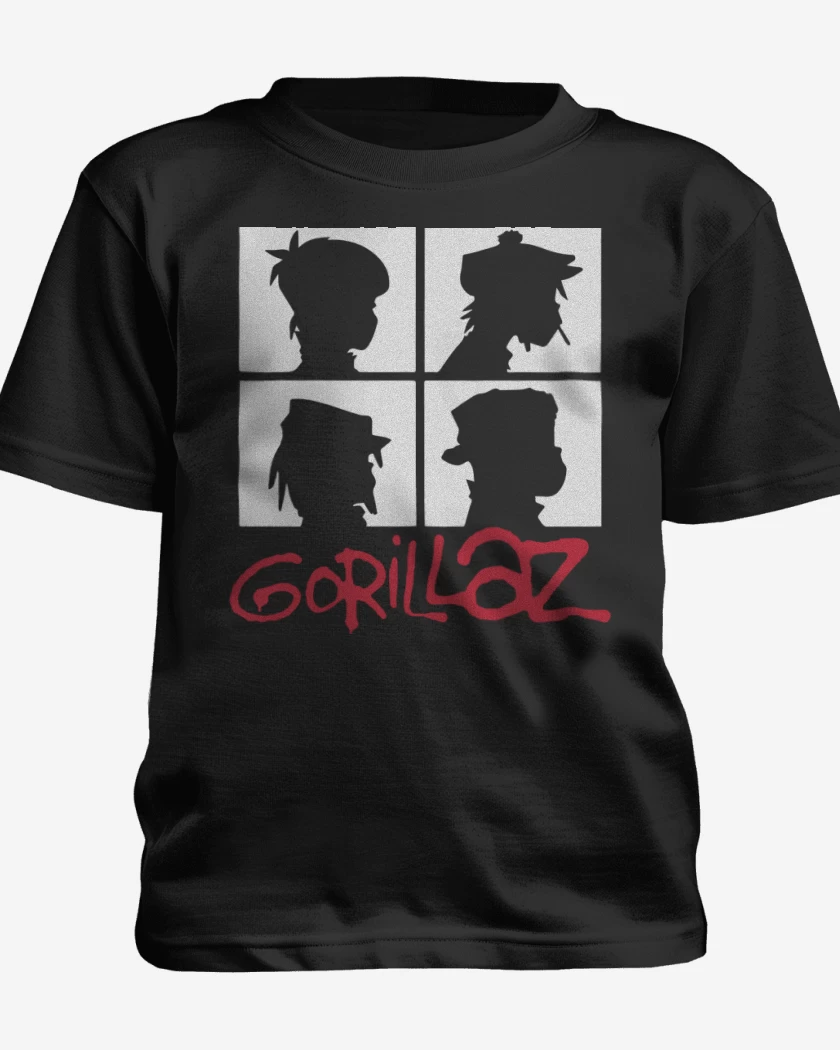 Polera de niño Gorillaz - Demon Days B&W