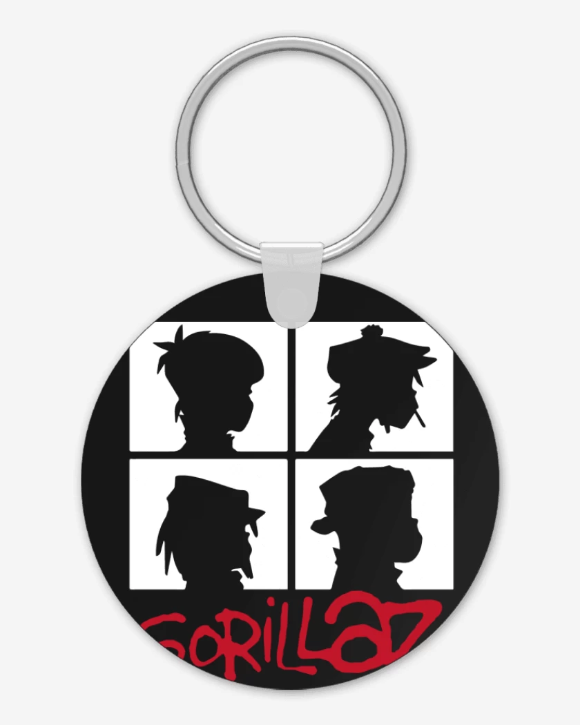 Llavero Gorillaz - Demon Days B&W