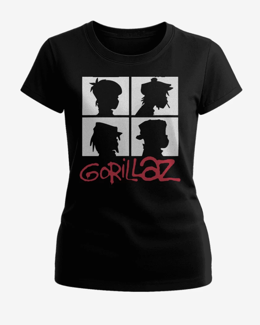Polera de Mujer Gorillaz - Demon Days B&W