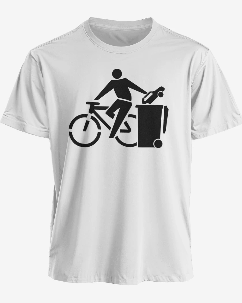 Polera premium Blanco de Auto a la basura 