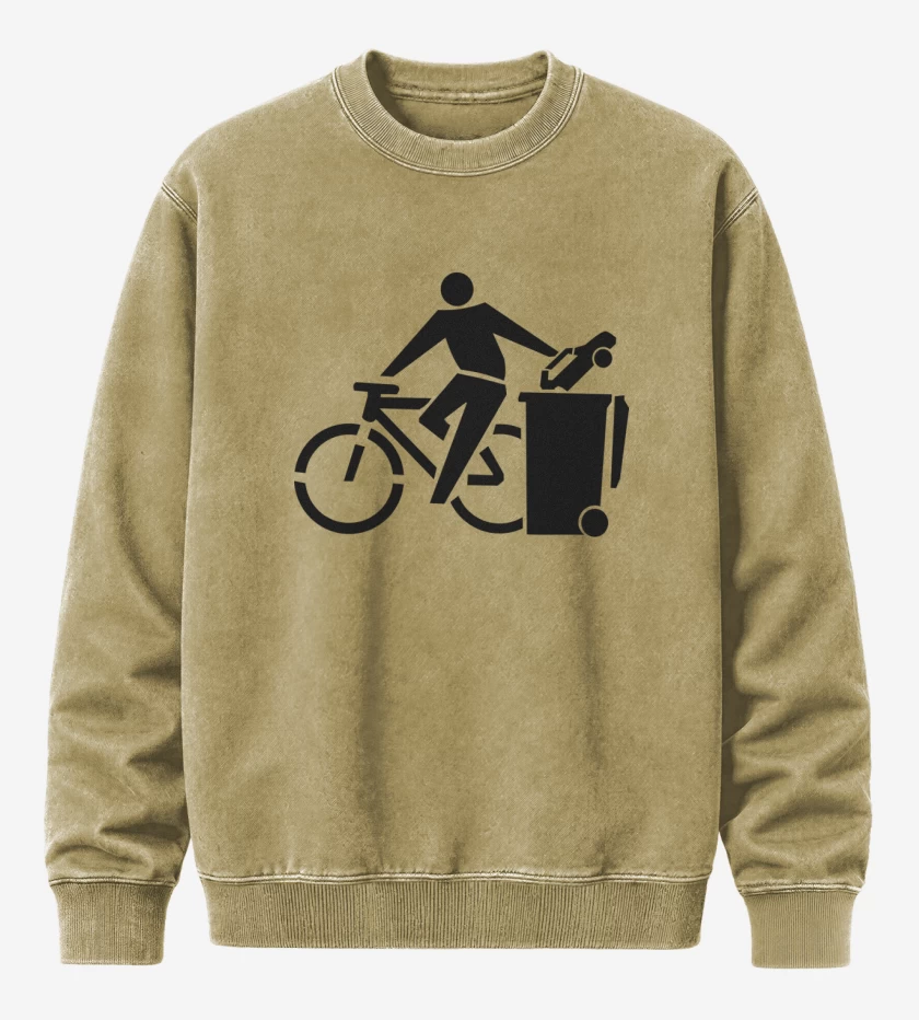 Poleron Polo Acid Wash Beige de Auto a la basura 