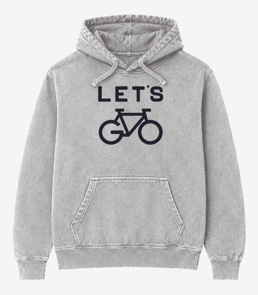 Poleron Canguro Acid Wash Gris Melange de GO CLETA 
