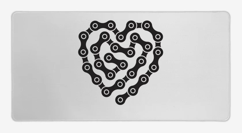 Mouse pad Gamer Blanco de CORAZON CADENA 