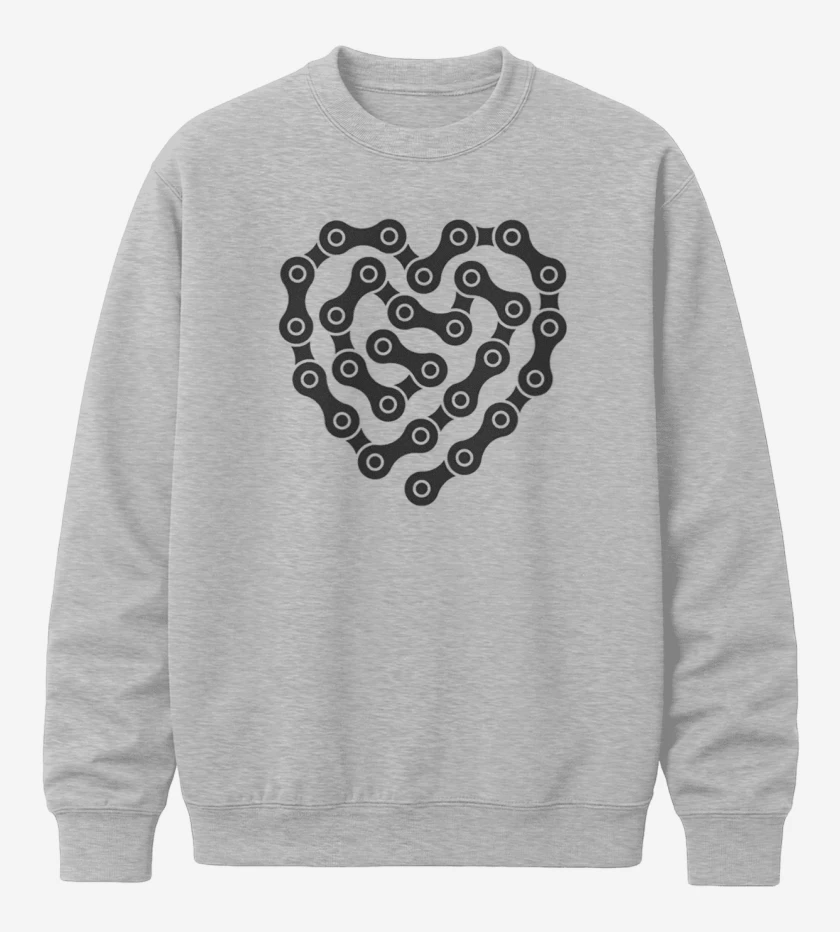 Poleron polo Gris Melange de CORAZON CADENA 