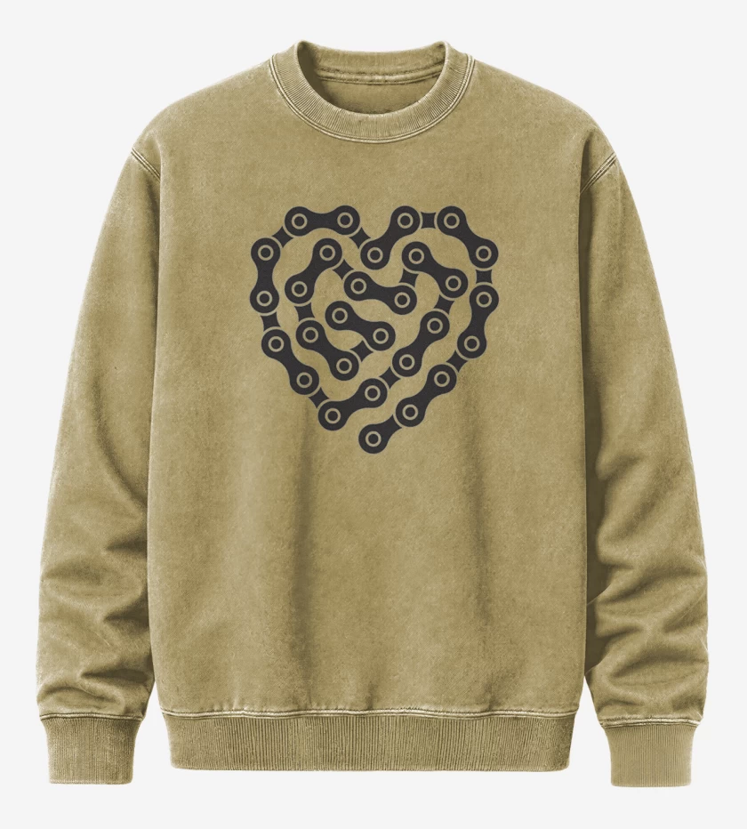Poleron Polo Acid Wash Beige de CORAZON CADENA 