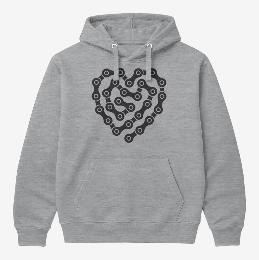 Polerón Canguro Gris Melange de CORAZON CADENA 
