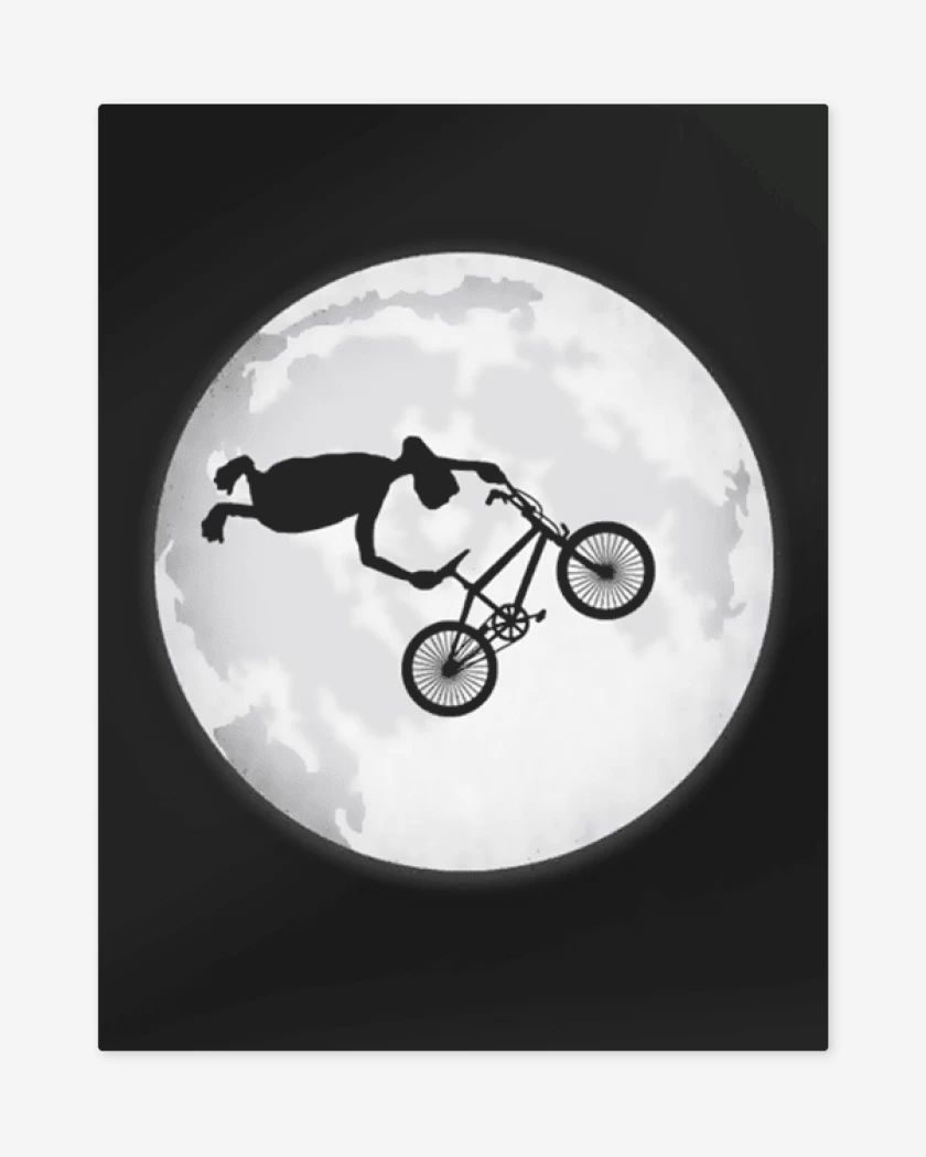 Print metalico Negro de E.T. BIKE 