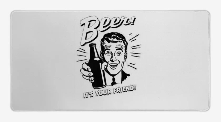 Mouse pad Gamer Blanco de CHELA AMIGA 