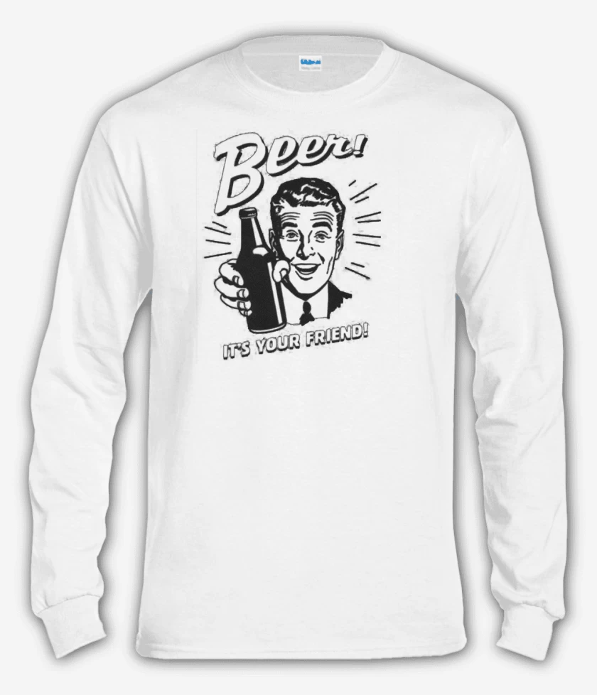 Polera manga larga Blanco de CHELA AMIGA 