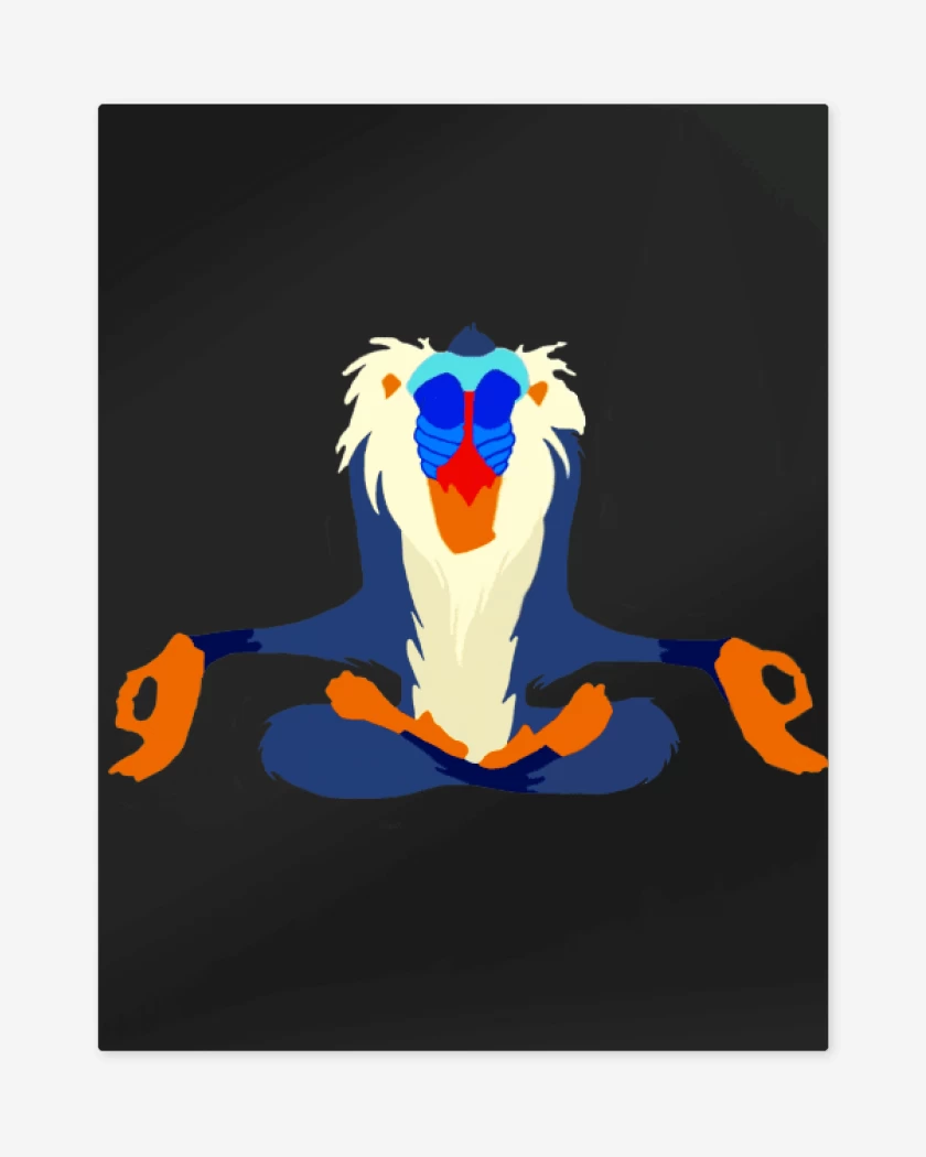 Print metalico Negro de Rafiki
