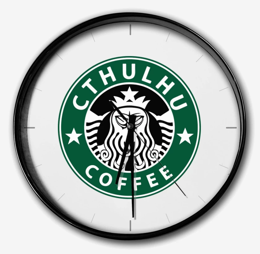 Reloj Blanco de Cthulhu Coffee