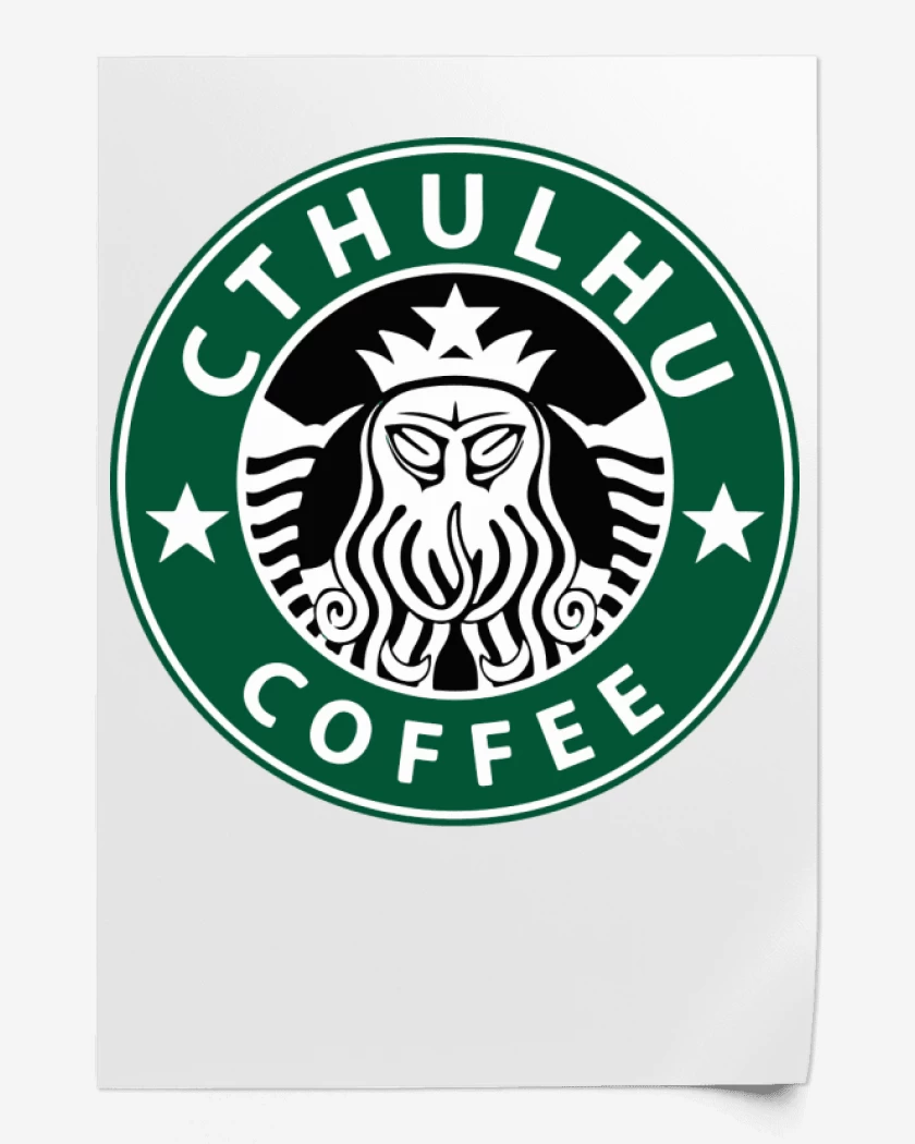 Print Blanco de Cthulhu Coffee