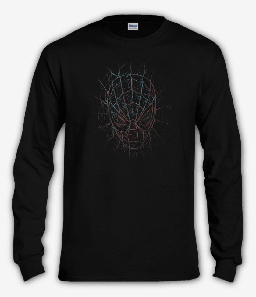 Polera manga larga Negro de spider 2